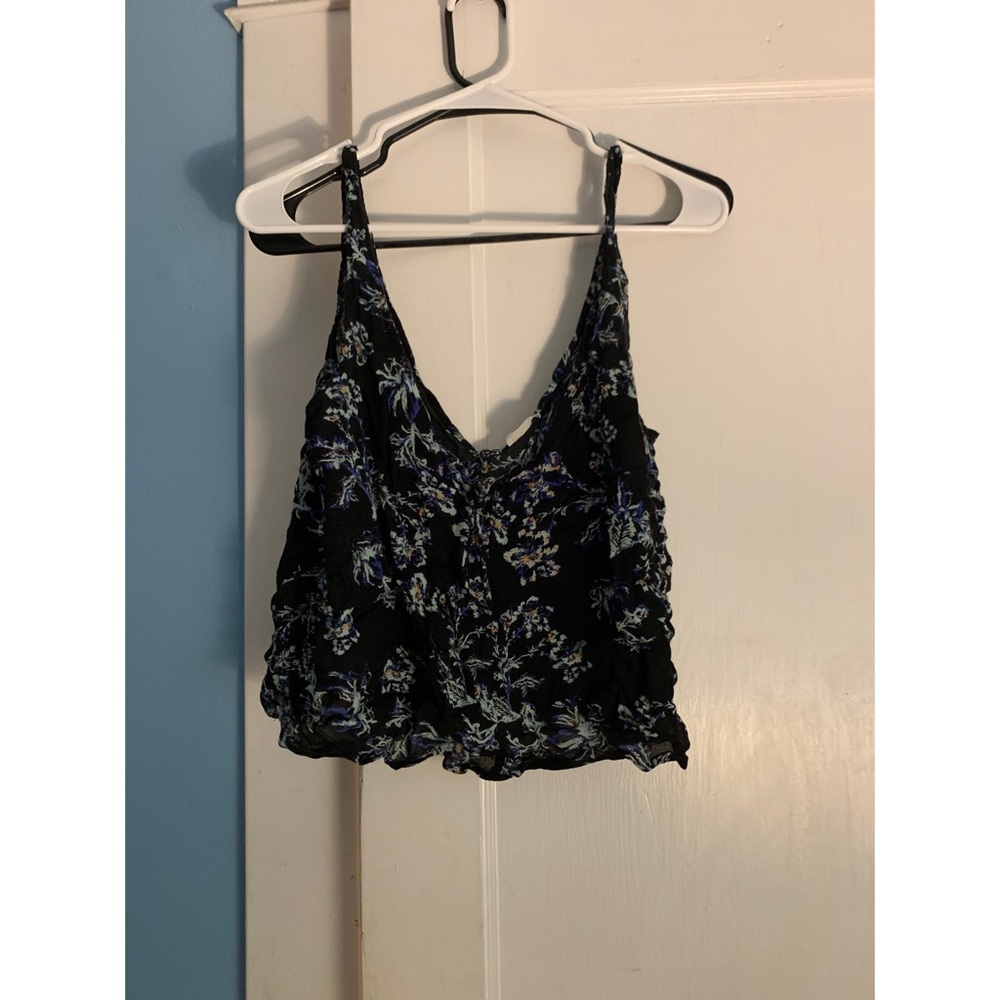 Blue Floral Tank